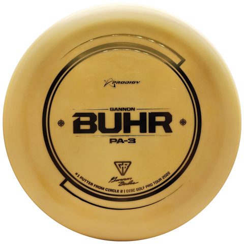 Prodigy: PA-3 Putt & Approach Disc - Gannon Buhr Circle 2 Leader Stamp - 350G Plastic - Light Yellow/Gold