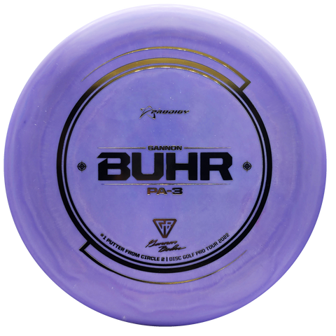 Prodigy: PA-3 Putt & Approach Disc - Gannon Buhr Circle 2 Leader Stamp - 350G Plastic - Purple/Gold