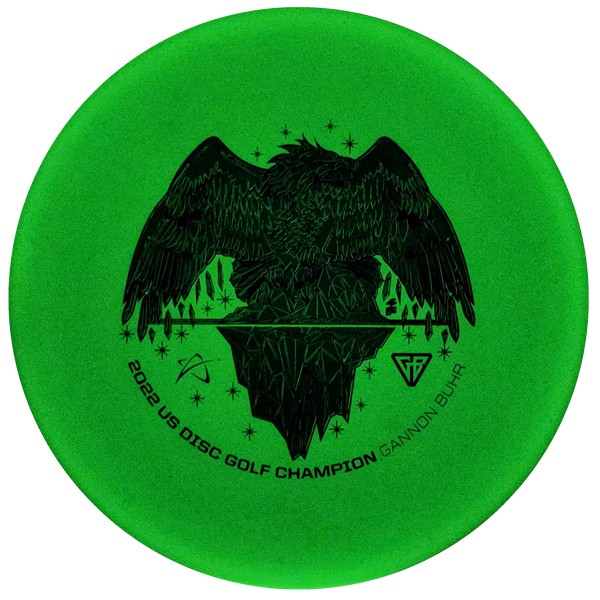 Prodigy: PA-3 Putt & Approach Disc - Gannon Buhr Permafrost Stamp - 300 Glow Plastic - White/Blue