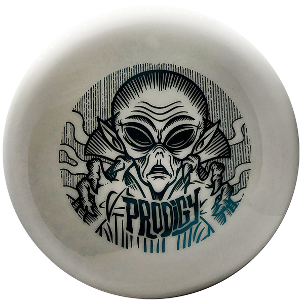 Prodigy: PA-5 Putt and Approach Disc - Encounter Stamp - 400 Glow Plastic - White/Teal
