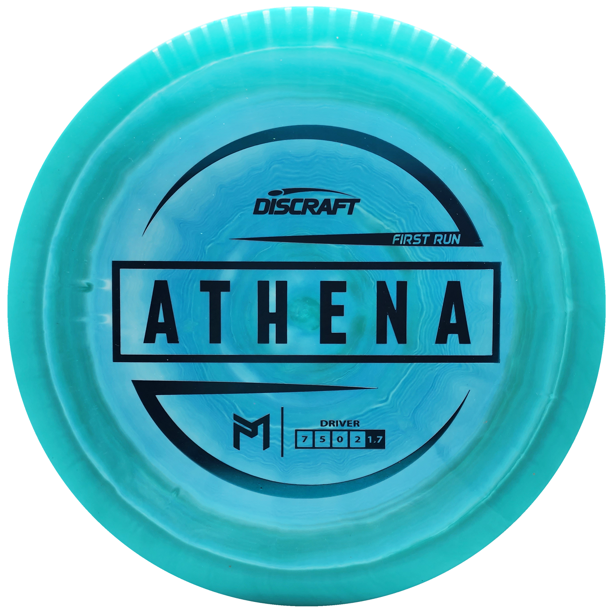 Discraft: Paul McBeth Athena Driver - First Run - Turquoise/Light Blue/Turquoise