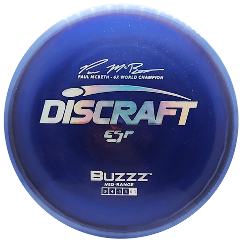 Discraft: Paul McBeth 6x ESP Buzzz Signature Series - Blue/Silver