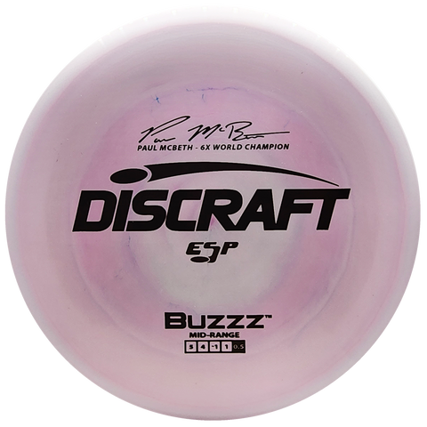 Discraft: Paul McBeth 6x ESP Buzzz Signature Series - Light Pink/Brown