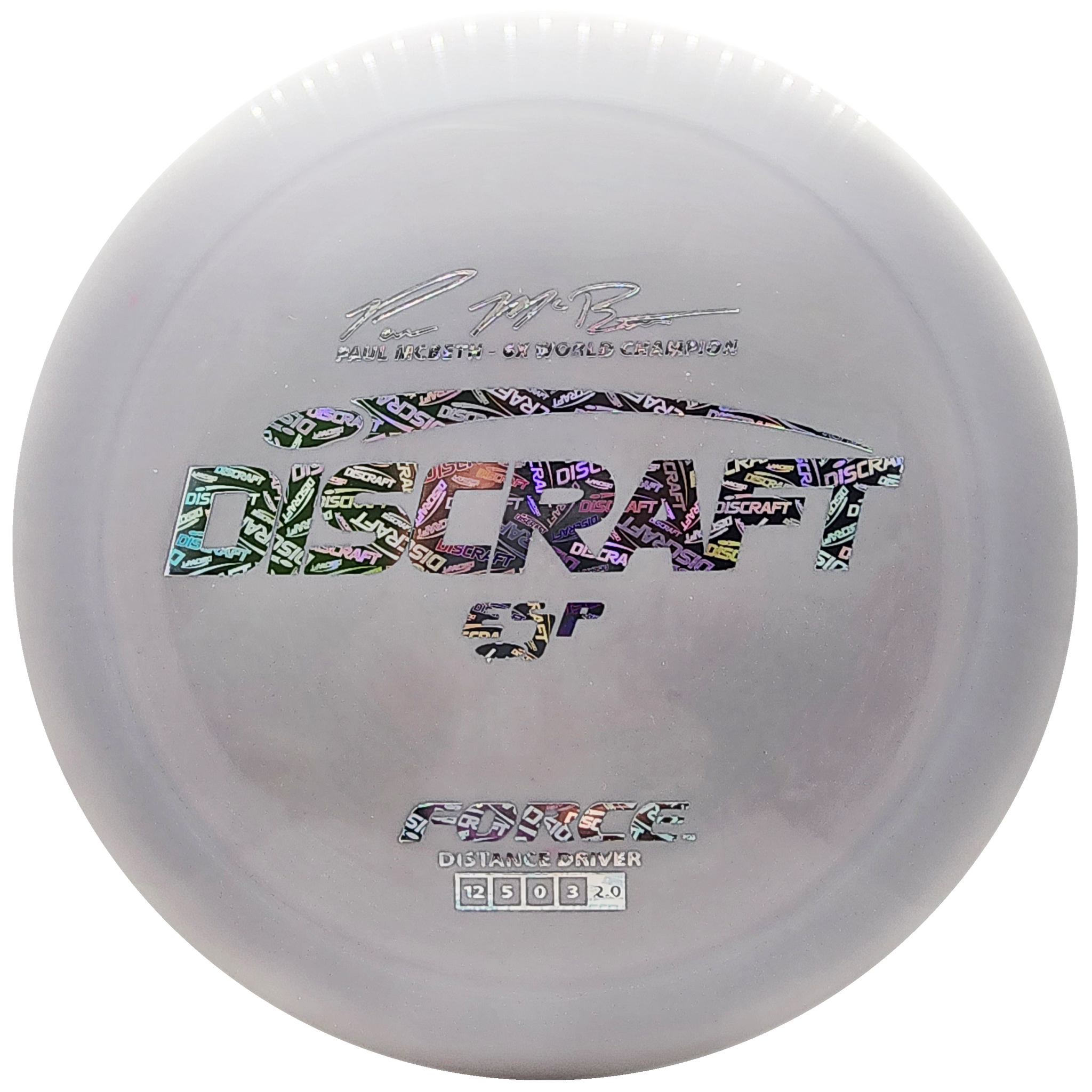 Discraft: Paul McBeth 6x ESP Force Signature Series - Gray/Silver