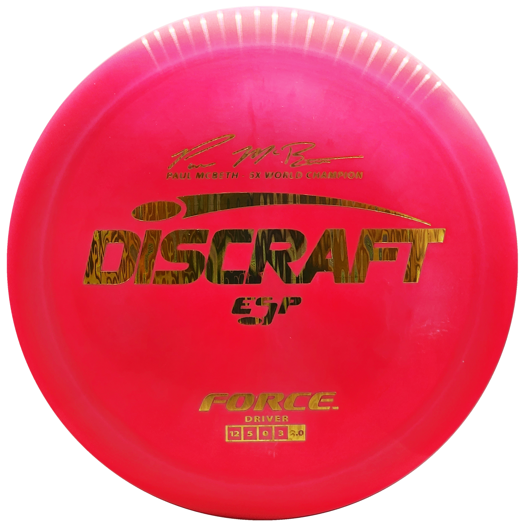 Discraft: Paul McBeth ESP Force Signature Series - Hot Pink/Gold