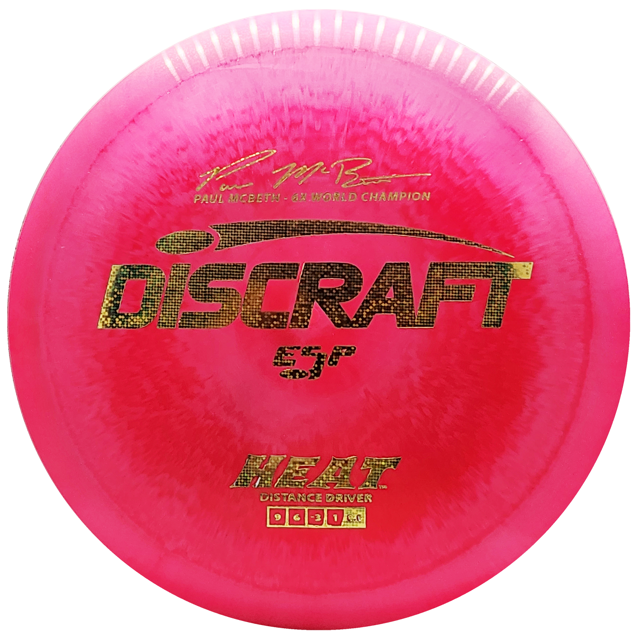 Discraft: Paul McBeth 6x ESP Heat Signature Series - Hot Pink/Gold