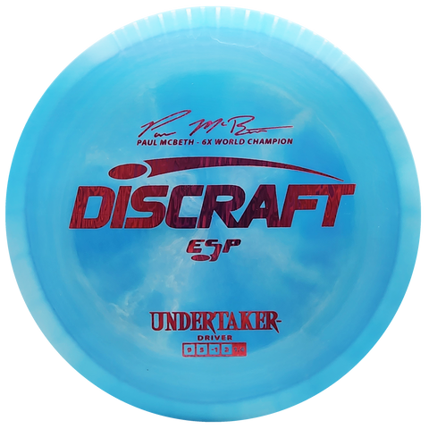 Discraft: Paul McBeth 6x ESP Undertaker Signature Series - Light Blue/Pink