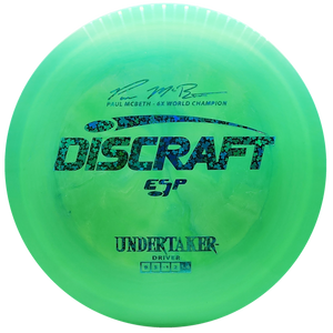 Discraft: Paul McBeth 6x ESP Undertaker Signature Series - Lime Green/Green