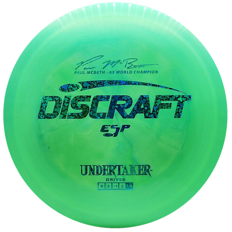 Discraft: Paul McBeth 6x ESP Undertaker Signature Series - Lime Green/Green