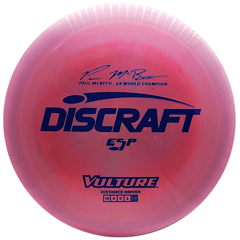 Discraft: Paul McBeth 6x ESP Vulture Signature Series - Cerise/Blue