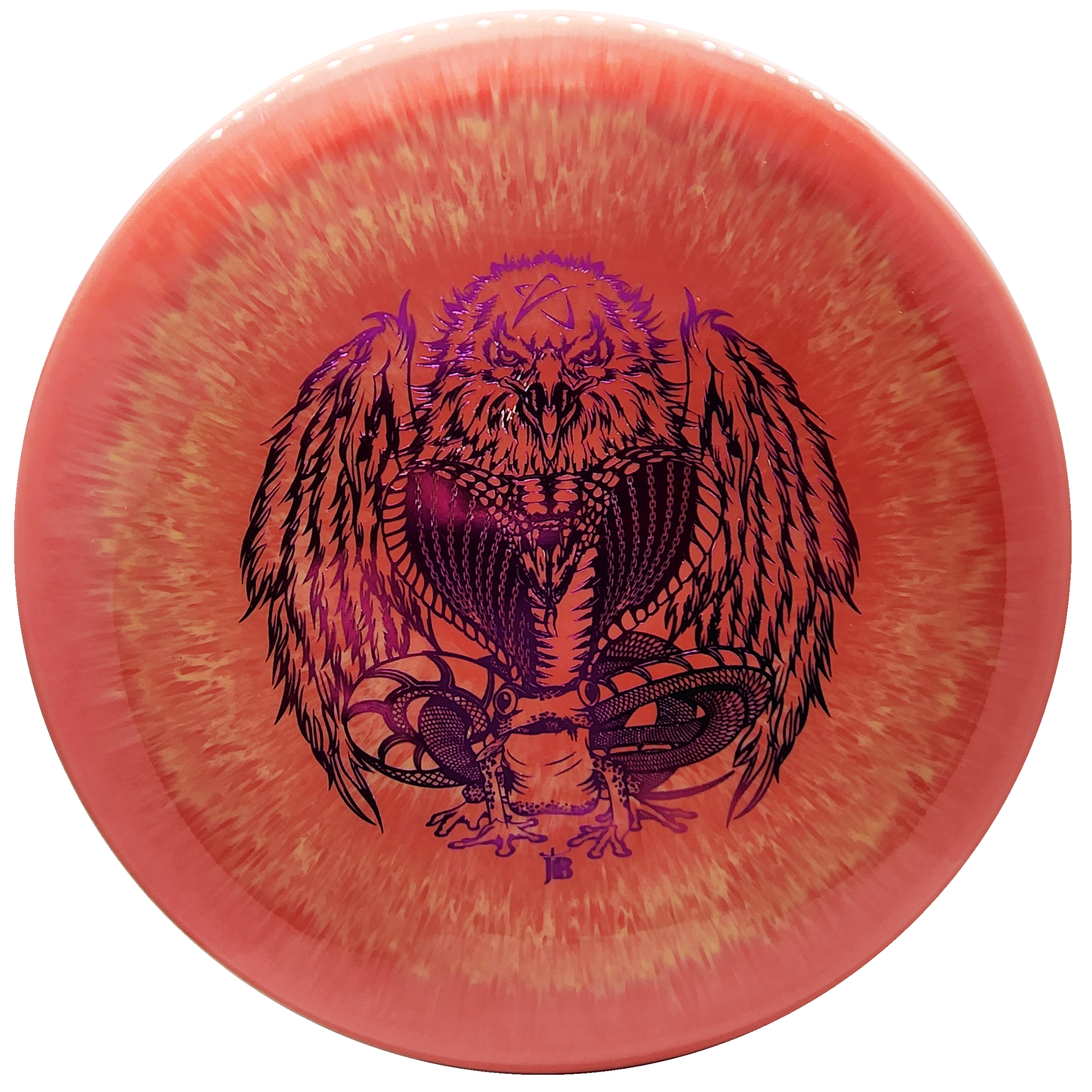 Prodigy: PX-3 Putt and Approach Disc - Circle of Life Stamp - Burnt Orange/Orange/Pink