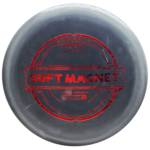 Discraft: Putter Line Soft Magnet - Black/Red
