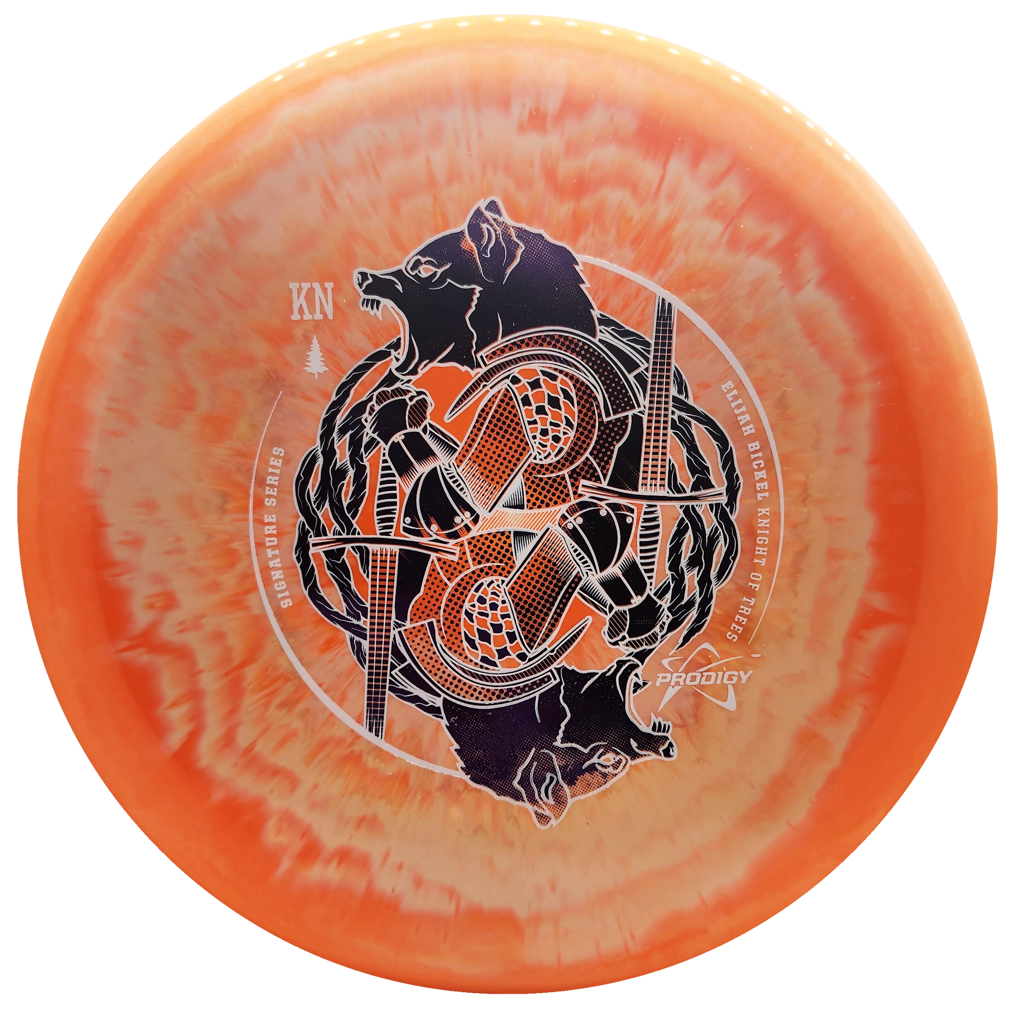 Prodigy: PX-3 - Elijah Bickel 2023 Signature Series - 500 Spectrum Plastic - Neon Orange/Purple/White