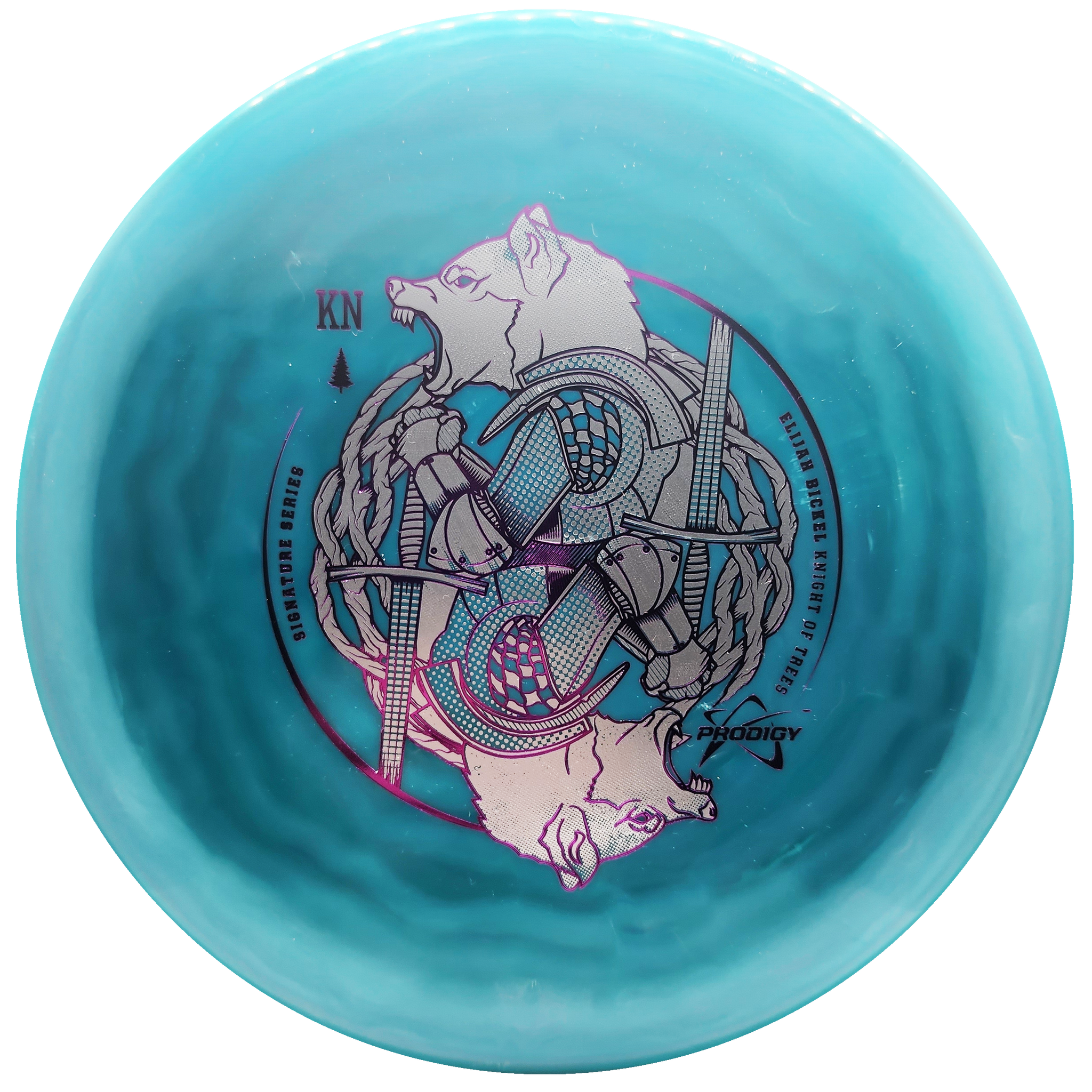 Prodigy: PX-3 - Elijah Bickel 2023 Signature Series - 500 Spectrum Plastic - Turquoise/Purple/Silver