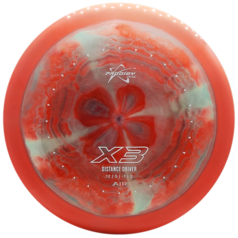 Prodigy: X3 Distance Driver - AIR Spectrum Plastic - Coral/Turquoise/White