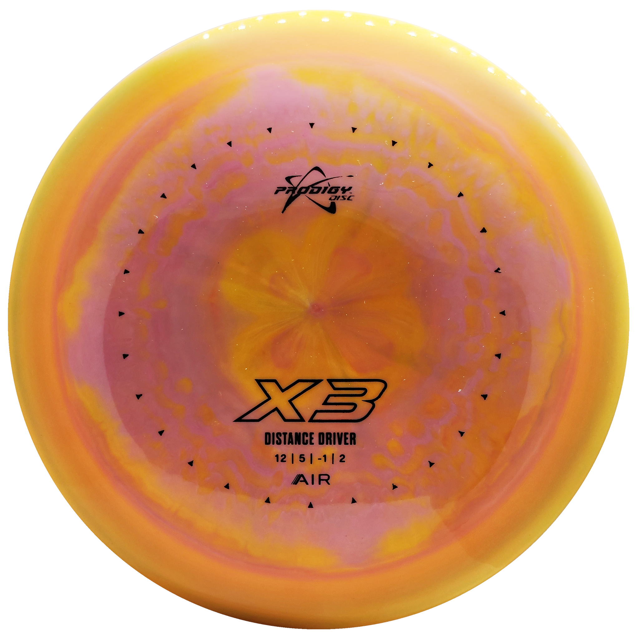 Prodigy: X3 Distance Driver - AIR Spectrum Plastic - Orange/Pink/Black